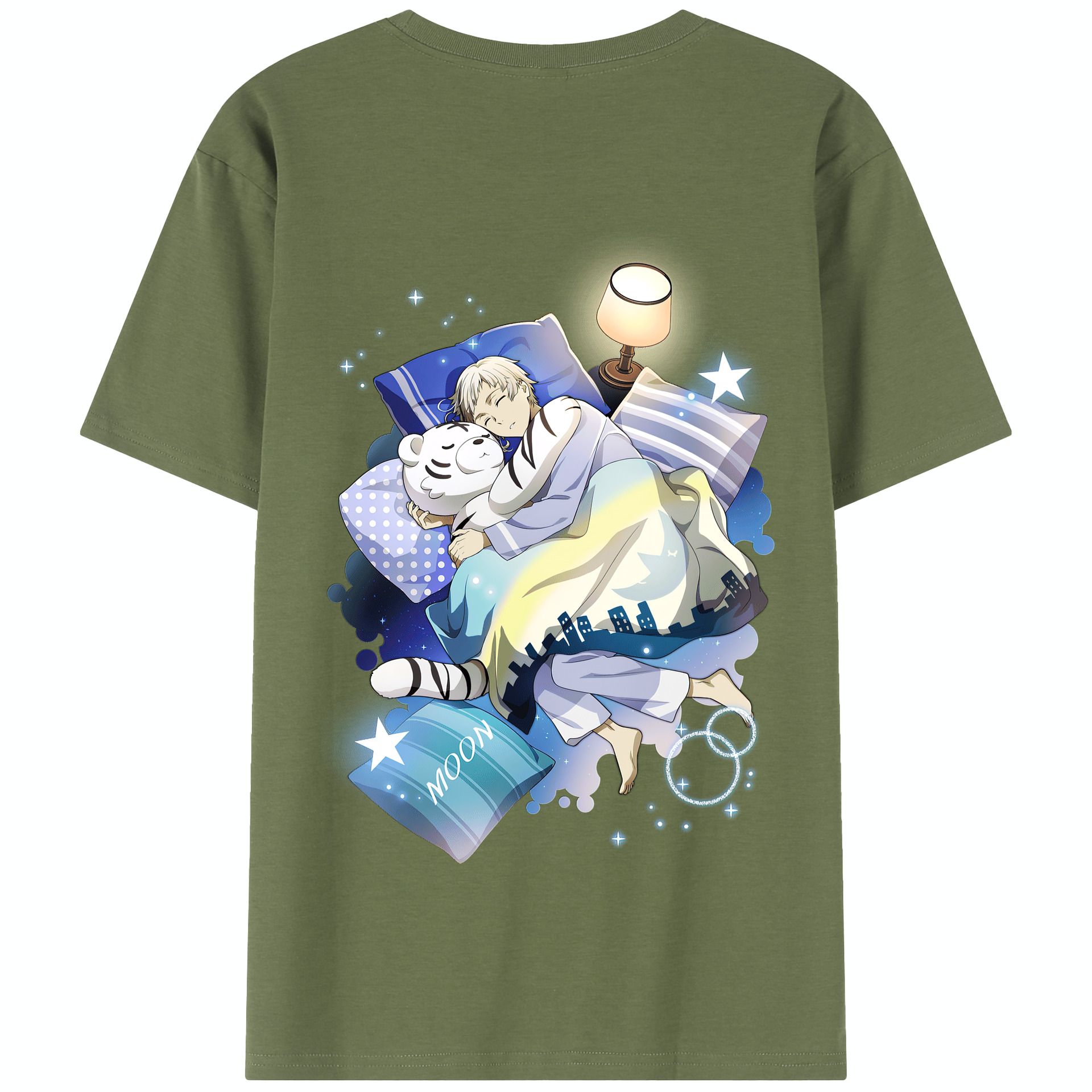 （画像用） 文豪ストレイドッグス Bungo Stray Dogs 綿100％半袖Tシャツ（背面プリント）